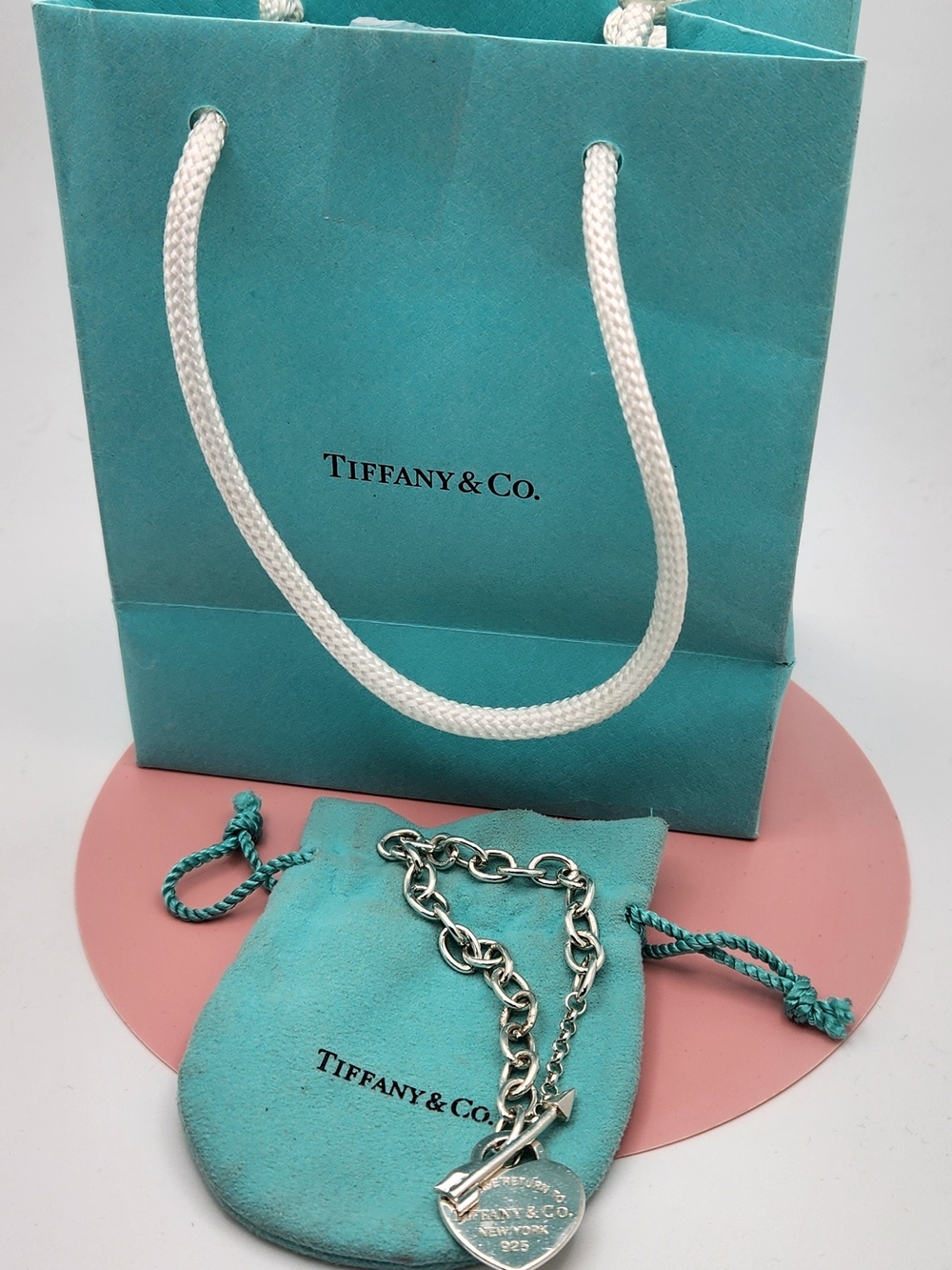 Authentic Tiffany & Co. Return to Tiffany Lovestruck Heart Tag Bracelet 925